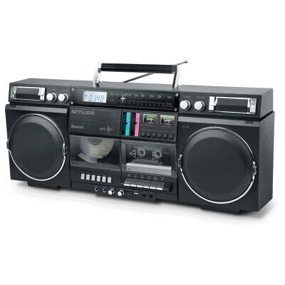 Muse M-380 GB Tragbarer Bluetooth Radio CD Kassettenspieler - CD-Player Muse M-380 GB Tragbarer Bluetooth Radio CD Kassettenspieler - CD-Player