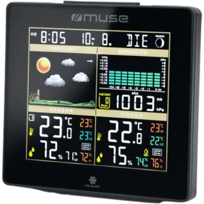 Station Météo Muse M-085WS - Température et Humidité - Baromètre - Radio Station Météo Muse M-085WS - Température et Humidité - Baromètre - Radio
