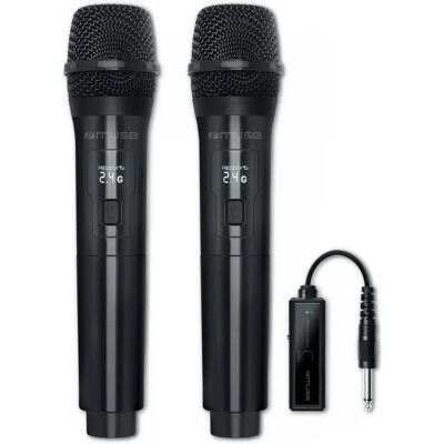 Muse Drahtlose Mikrofone Pack - Schwarz - Mikrofon Muse Drahtlose Mikrofone Pack - Schwarz - Mikrofon