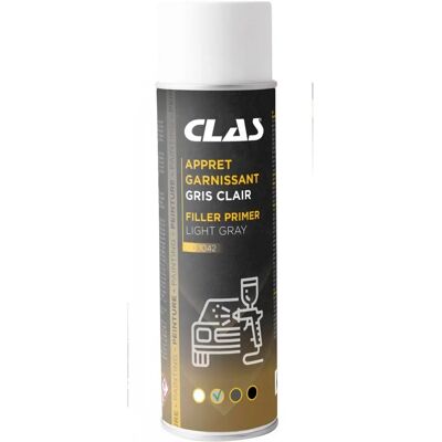Primaire de Remplissage Gris Clair CLAS - Carrosserie 500ml - Publicité Primaire de Remplissage Gris Clair CLAS - Carrosserie 500ml - Publicité