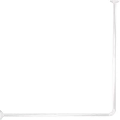 TENDANCE Weiße Aluminium Eck-Duschstange - 80x80cm TENDANCE Weiße Aluminium Eck-Duschstange - 80x80cm