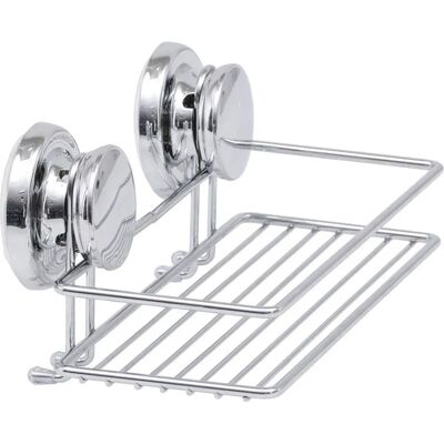 Tendance Chrom Rechteckige Metall-Badregal - Badezimmerablage Tendance Chrom Rechteckige Metall-Badregal - Badezimmerablage