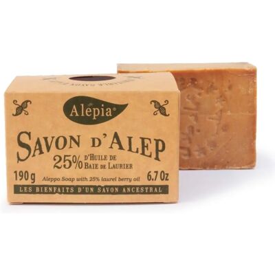 Aleppo Tvål - 25% lagerbärsolja - 190g Aleppo Tvål - 25% lagerbärsolja - 190g