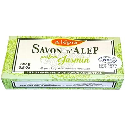 Aleppo-tvål från Alepia med jasmin - För ansikte & kropp - 100% naturlig Aleppo-tvål från Alepia med jasmin - För ansikte & kropp - 100% naturlig