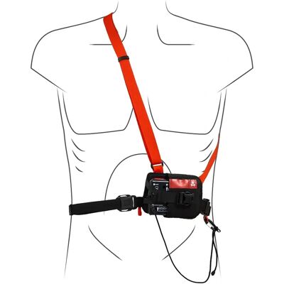 Étui Arva Neo BT Pro - Réglable, ergonomique, pour appareil LVS - Publicité Étui Arva Neo BT Pro - Réglable, ergonomique, pour appareil LVS - Publicité