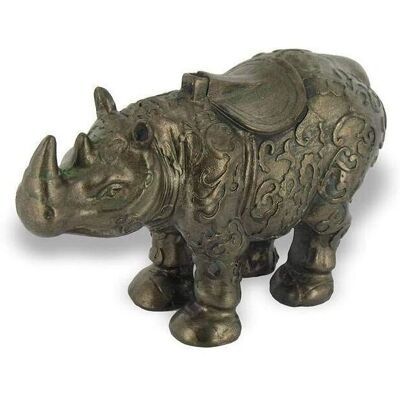 Lachineuse Petit Rhinoceros Zwart Brons - Decoratief Beeldje Lachineuse Petit Rhinoceros Zwart Brons - Decoratief Beeldje