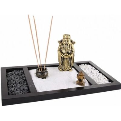 Jardin Zen - Culture Asiatique et Design Feng Shui - Noir et Blanc - 28x17x2 cm - Publicité Jardin Zen - Culture Asiatique et Design Feng Shui - Noir et Blanc - 28x17x2 cm - Publicité