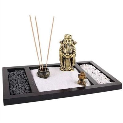 Jardin Zen - Culture Asiatique et Design Feng Shui - Noir et Blanc - 28x17x2 cm - Publicité Jardin Zen - Culture Asiatique et Design Feng Shui - Noir et Blanc - 28x17x2 cm - Publicité