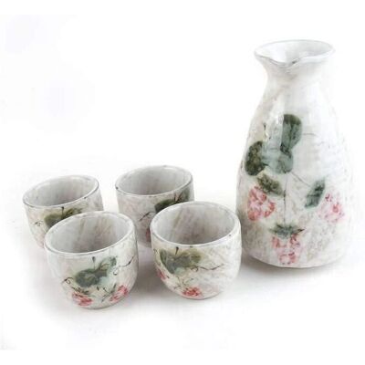 Set de Sake Japonais Lachineuse - Porcelaine, Multicolore, Design Nippon Original Set de Sake Japonais Lachineuse - Porcelaine, Multicolore, Design Nippon Original