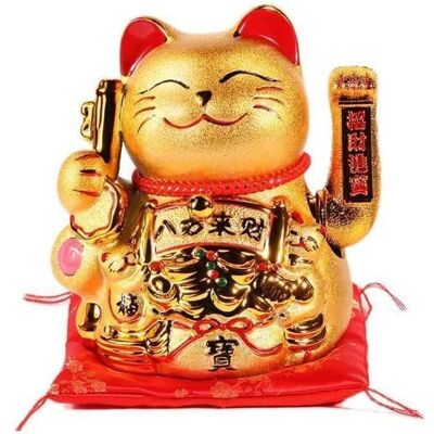 Maneki Neko Japoński Złoto - Figura Maneki Neko Japoński Złoto - Figura