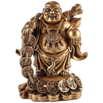 Lachineuse Bouddha de la Chance Doré - Décoration Asiatique & Porte-Bonheur Lachineuse Bouddha de la Chance Doré - Décoration Asiatique & Porte-Bonheur