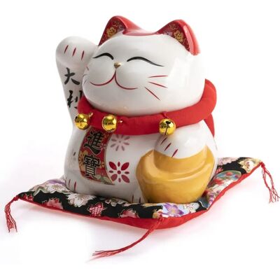 Lachineuse Chat Japonais Porte-Bonheur - Figurine Décorative - Publicité Lachineuse Chat Japonais Porte-Bonheur - Figurine Décorative - Publicité