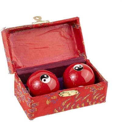 Bolas de Qi-Gong - Conjunto Chinês de Alívio do Estresse em Esmalte Bolas de Qi-Gong - Conjunto Chinês de Alívio do Estresse em Esmalte