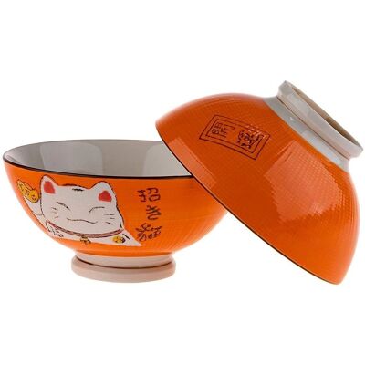 Lachineuse Model - 2 Soep- of Ramenkommen - Oranje Lachineuse Model - 2 Soep- of Ramenkommen - Oranje