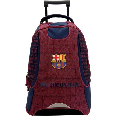 Sac à Dos à Roulettes FC Barcelona pour Enfants - Polyester Durable, Réglable, Léger - Publicité Sac à Dos à Roulettes FC Barcelona pour Enfants - Polyester Durable, Réglable, Léger - Publicité