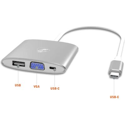 Mobility Lab 74806 Adaptateur graphique USB - Argent, Blanc Mobility Lab 74806 Adaptateur graphique USB - Argent, Blanc