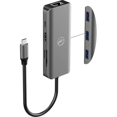 Mobility Lab Hub USB-C - HDMI, 3 USB-A, RJ45, MicroSD, 100W Alimentation - Publicité Mobility Lab Hub USB-C - HDMI, 3 USB-A, RJ45, MicroSD, 100W Alimentation - Publicité
