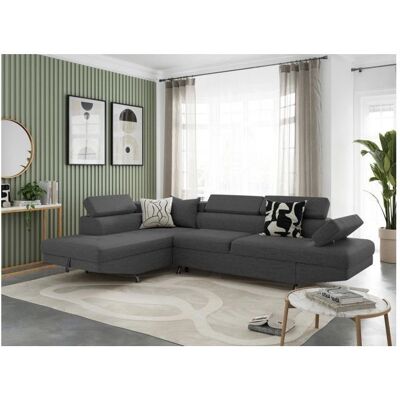Loungitude - LA-G-5P - Gris anthracite - Tissu - Sofa - Publicité Loungitude - LA-G-5P - Gris anthracite - Tissu - Sofa - Publicité