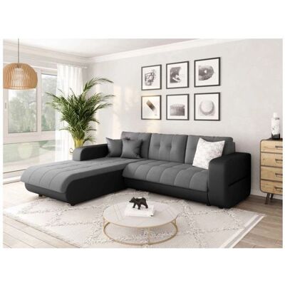 Loungitude - SUZIE - Gris-Noir - Gauche - Canapé - Publicité Loungitude - SUZIE - Gris-Noir - Gauche - Canapé - Publicité