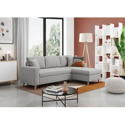 Loungitude - Canapé d'Angle Scandinave Réversible - Gray - Fabric - Sofa - Publicité Loungitude - Canapé d'Angle Scandinave Réversible - Gray - Fabric - Sofa - Publicité