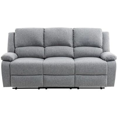 Canapé Relaxation 3 Places - Gris - Publicité Canapé Relaxation 3 Places - Gris - Publicité