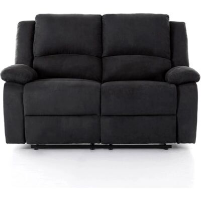 Canapé Relaxation Loungitude L143 - Microfibre Noir - Publicité Canapé Relaxation Loungitude L143 - Microfibre Noir - Publicité