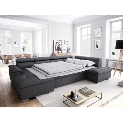 Loungitude Modèle - Canapé d'angle panoramique - Gris - Canapé - Publicité Loungitude Modèle - Canapé d'angle panoramique - Gris - Canapé - Publicité