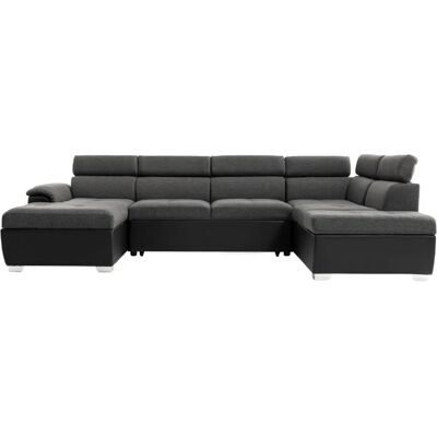Loungitude - PAOLA Panoramique - Gris - Noir - Sofa - Publicité Loungitude - PAOLA Panoramique - Gris - Noir - Sofa - Publicité