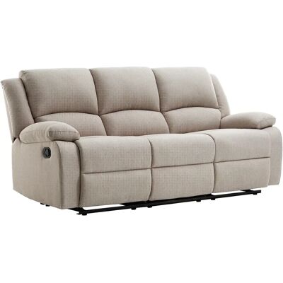 Canapé Relaxation Loungitude L193 - 3 places Beige - Publicité Canapé Relaxation Loungitude L193 - 3 places Beige - Publicité
