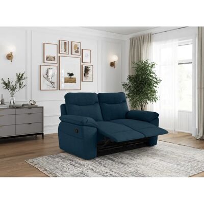 NEA - CanapéRelax 2P bleu texturé - Bleu foncé - Sofa - Publicité NEA - CanapéRelax 2P bleu texturé - Bleu foncé - Sofa - Publicité