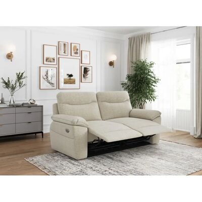 NEA - Relax 3 places - Beige - Polyester - Canapé électrique relevable - Publicité NEA - Relax 3 places - Beige - Polyester - Canapé électrique relevable - Publicité
