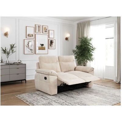 NEA - 2P Velour Beige - Canapé relax - Publicité NEA - 2P Velour Beige - Canapé relax - Publicité