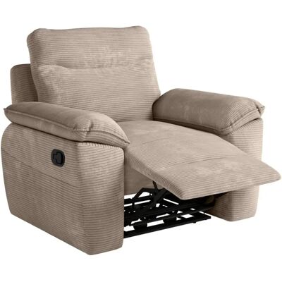 NEA - Fauteuil de relaxation - Taupe Velours - Manuel - Armchair - Publicité NEA - Fauteuil de relaxation - Taupe Velours - Manuel - Armchair - Publicité