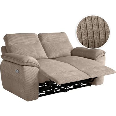 NEA - 2P Taupe Velvet - Électrique - Canapé-relax - Publicité NEA - 2P Taupe Velvet - Électrique - Canapé-relax - Publicité