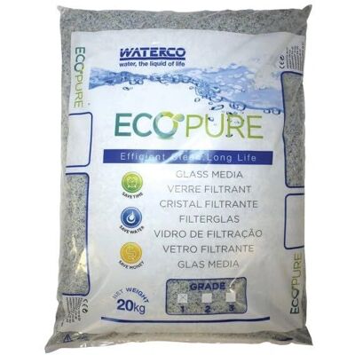 Jetly Vidrio filtrante para piscina 0,5-1 mm 20kg Jetly Vidrio filtrante para piscina 0,5-1 mm 20kg