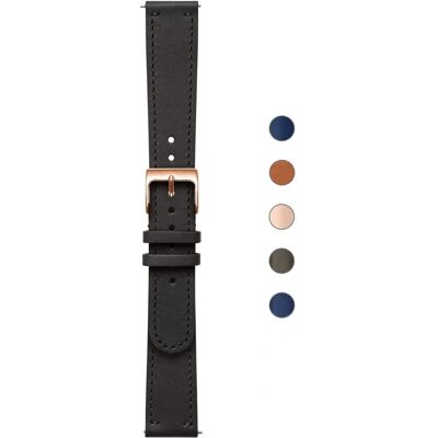 Withings Montre en cuir noir or rose Steel HR - Smartwatch - Publicité Withings Montre en cuir noir or rose Steel HR - Smartwatch - Publicité