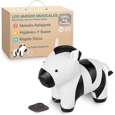 Doudou musical Little Big Friends Zèbre - Jouet en peluche Doudou musical Little Big Friends Zèbre - Jouet en peluche