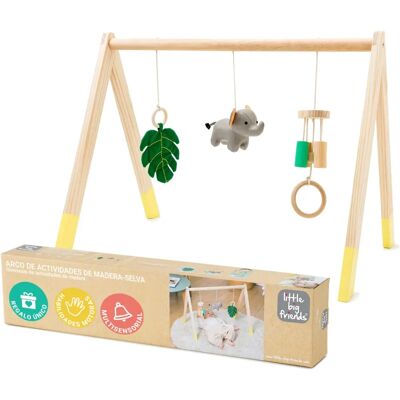 Arche de jeux en bois Jungle Little Big Friends - Jouet bébé - Publicité Arche de jeux en bois Jungle Little Big Friends - Jouet bébé - Publicité