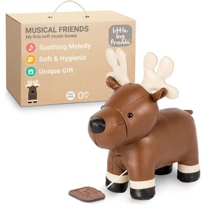 Little Big Friends Bruce l'Elan Jouet musical en peluche - Musique Little Big Friends Bruce l'Elan Jouet musical en peluche - Musique