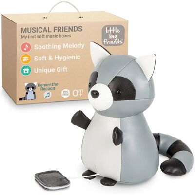 Little Big Friends Denver le Raton-Laveur Musical Peluche Little Big Friends Denver le Raton-Laveur Musical Peluche