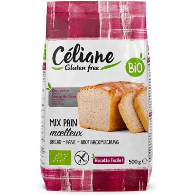 Mezcla de pan sin gluten orgánico Céliane Gluten Free - Sin gluten, Orgánico, Para máquina de pan Mezcla de pan sin gluten orgánico Céliane Gluten Free - Sin gluten, Orgánico, Para máquina de pan