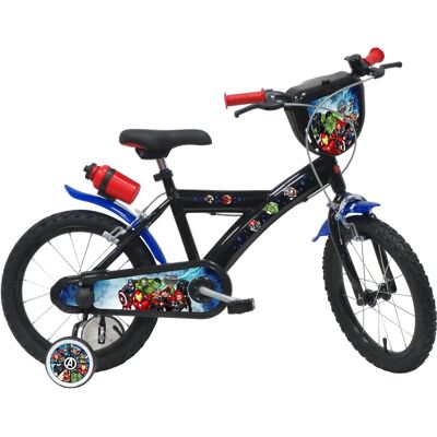 Loulomax Bicicleta infantil AVENGERS - Marco de acero, Asiento ajustable, 2 frenos Loulomax Bicicleta infantil AVENGERS - Marco de acero, Asiento ajustable, 2 frenos
