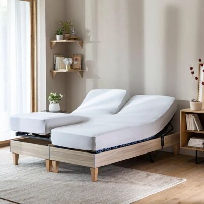 Terre de Nuit TPR jersey extensible 2x90x200 Drap housse - Publicité Terre de Nuit TPR jersey extensible 2x90x200 Drap housse - Publicité