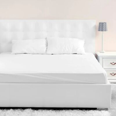 Terre de Nuit - Drap housse jersey - Blanc - 40 cm - Drap plat élastique - Publicité Terre de Nuit - Drap housse jersey - Blanc - 40 cm - Drap plat élastique - Publicité