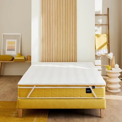 Surmatelas Someo Aurore S55 - 7cm, Blanc, CertiPur - Publicité Surmatelas Someo Aurore S55 - 7cm, Blanc, CertiPur - Publicité