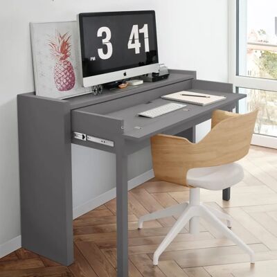 Terre de Nuit - BU0065 - 110 cm de largeur - 1 tiroir - Bureau - Publicité Terre de Nuit - BU0065 - 110 cm de largeur - 1 tiroir - Bureau - Publicité