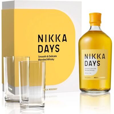 Nikka Days Smooth Whisky & 2 Verres Coffret Cadeau - Publicité Nikka Days Smooth Whisky & 2 Verres Coffret Cadeau - Publicité