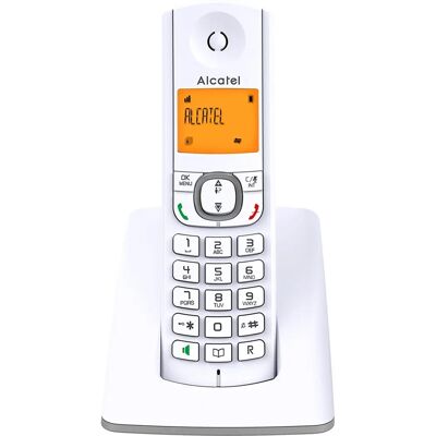Téléphone sans fil Alcatel F530SG - DECT, Gris Blanc/Gris - Publicité Téléphone sans fil Alcatel F530SG - DECT, Gris Blanc/Gris - Publicité