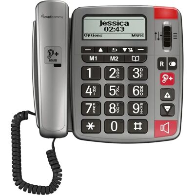 Amplicomms Powertel 196 Teléfono Fijo Senior - Teléfono Fijo Senior Amplicomms Powertel 196 Teléfono Fijo Senior - Teléfono Fijo Senior