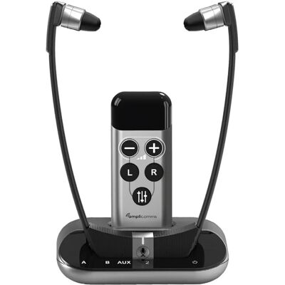 Amplicomms TV3500 Kabellose TV-Kopfhörer - Hörhilfe Amplicomms TV3500 Kabellose TV-Kopfhörer - Hörhilfe